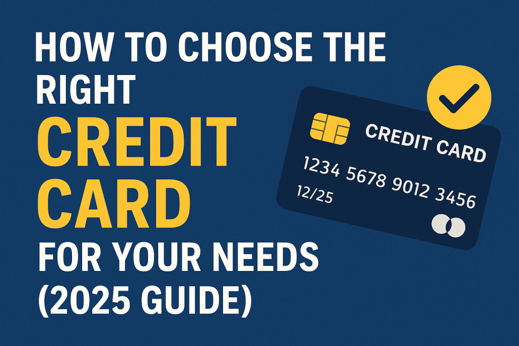 How to Choose the Right Credit Card for Your Needs (2025 Guide)